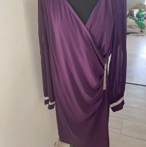 Purple long sleeve dress